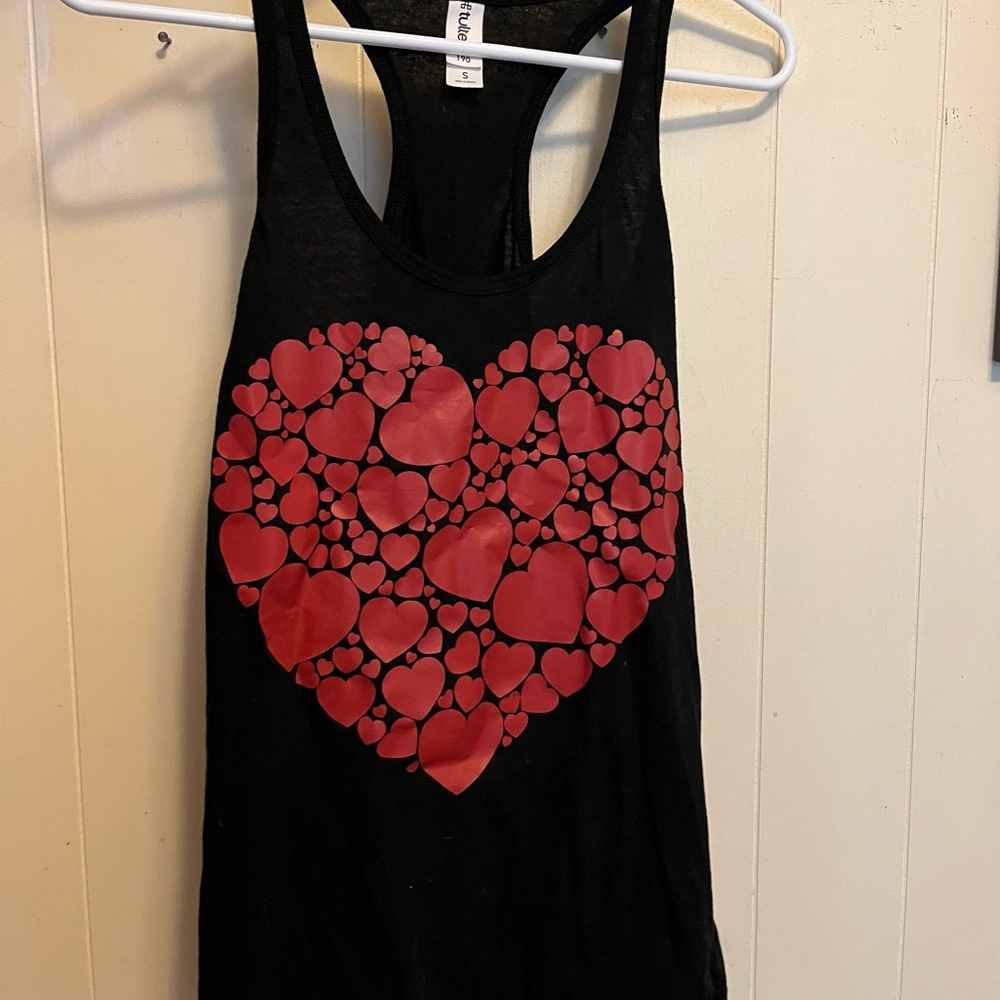 Racerback tank. Heart.